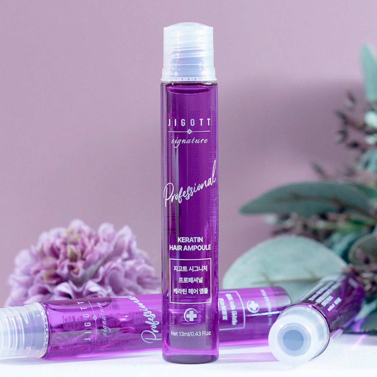 Jigott Ампульный филлер для волос с кератином / Signature Professional Keratin Hair Ampoule, 10 шт. x 13 мл 548120 23889