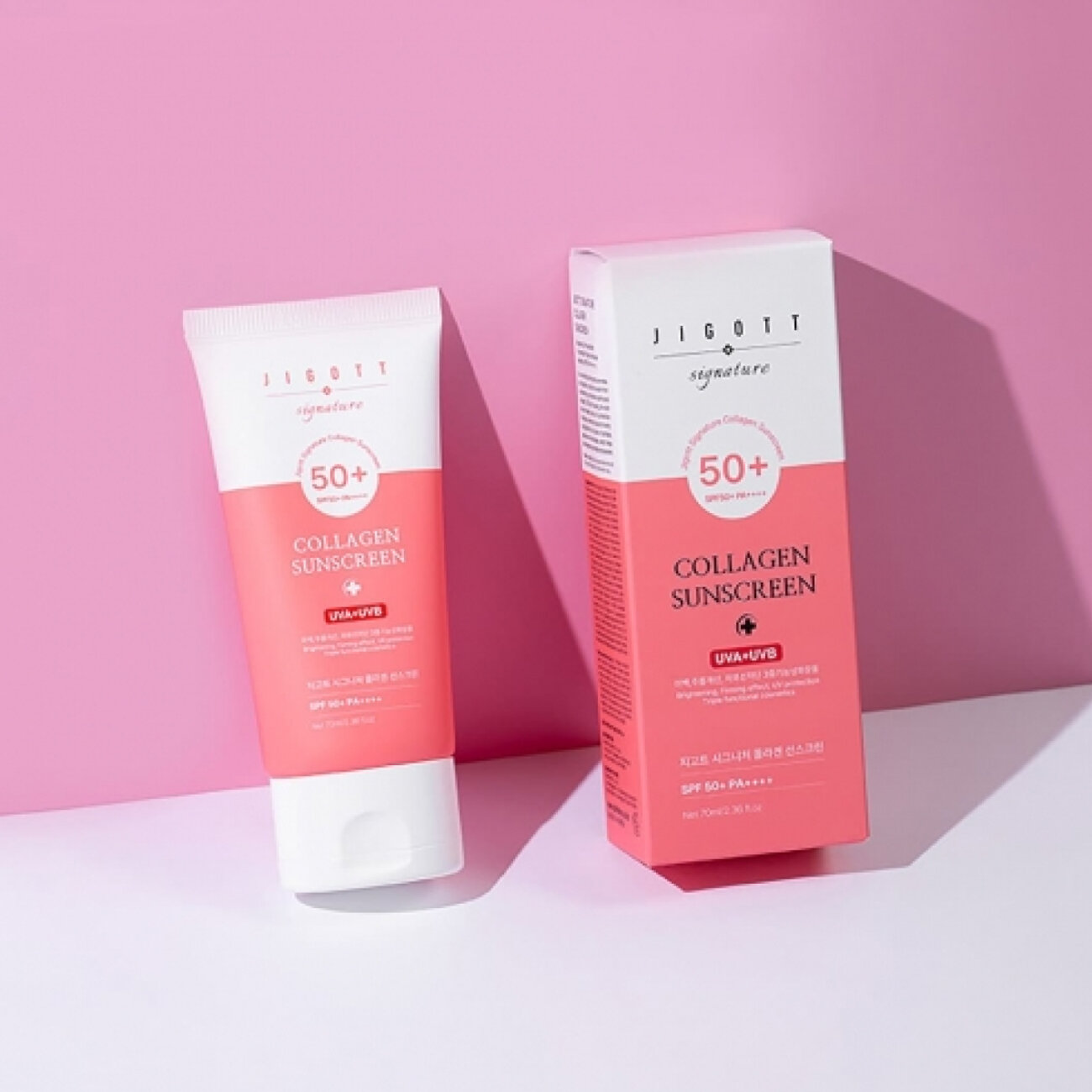 Jigott Крем для лица солнцезащитный с коллагеном / Signature Collagen Sunscreen SPF50+ PA++++, 70 мл 548121 25828