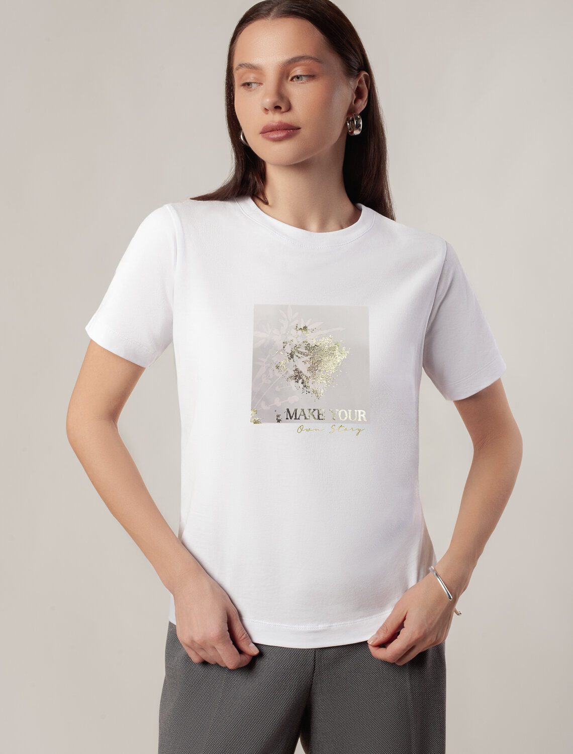 VILATTE Футболка 548392 D49.110 белый_own story