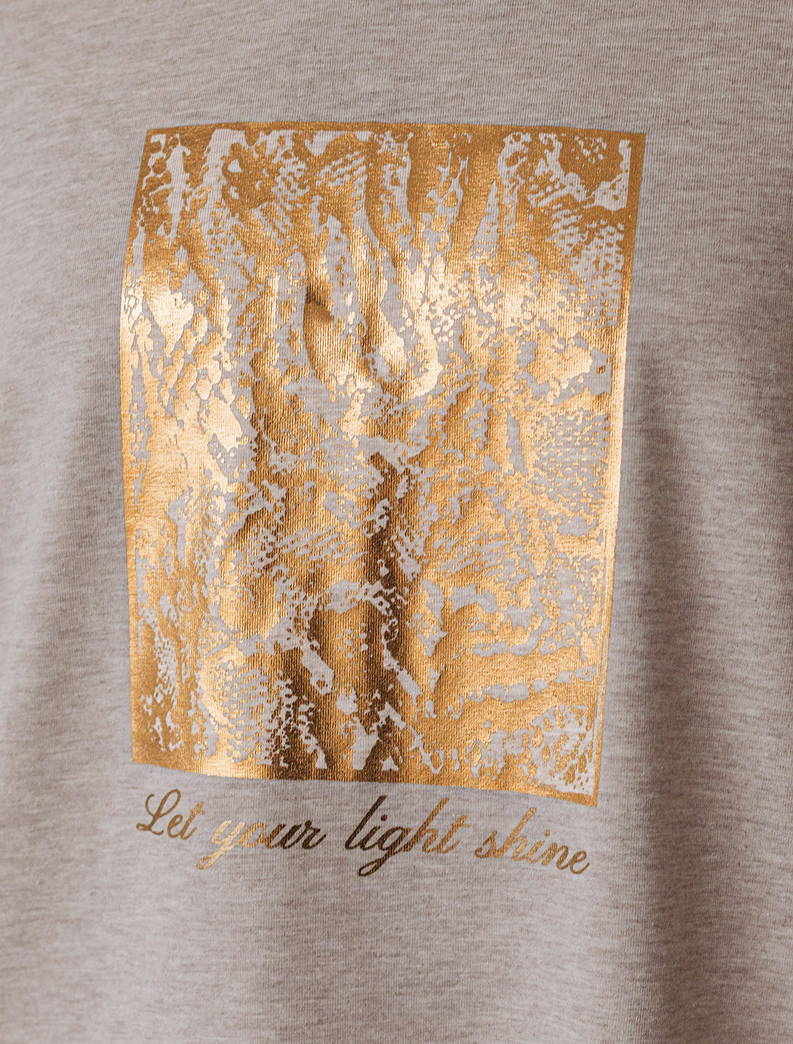 VILATTE Футболка 548395 D49.110 кофейный меланж_light shine