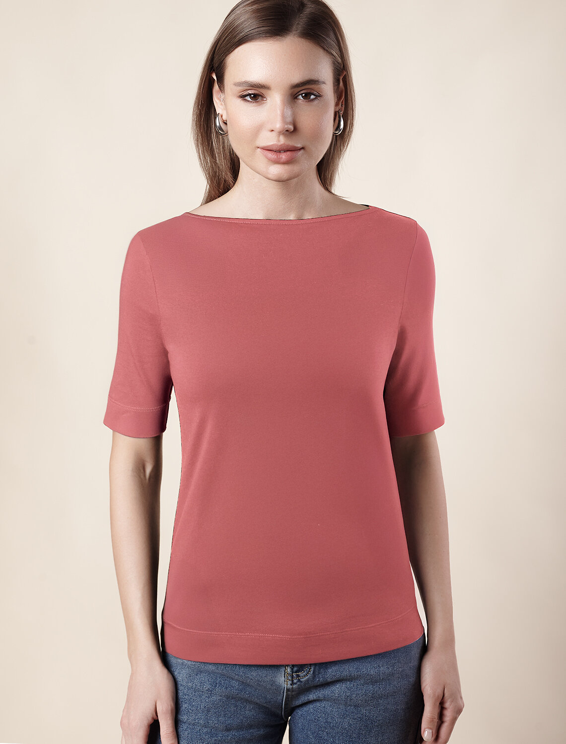 VILATTE Футболка 548404 D49.112 терракота