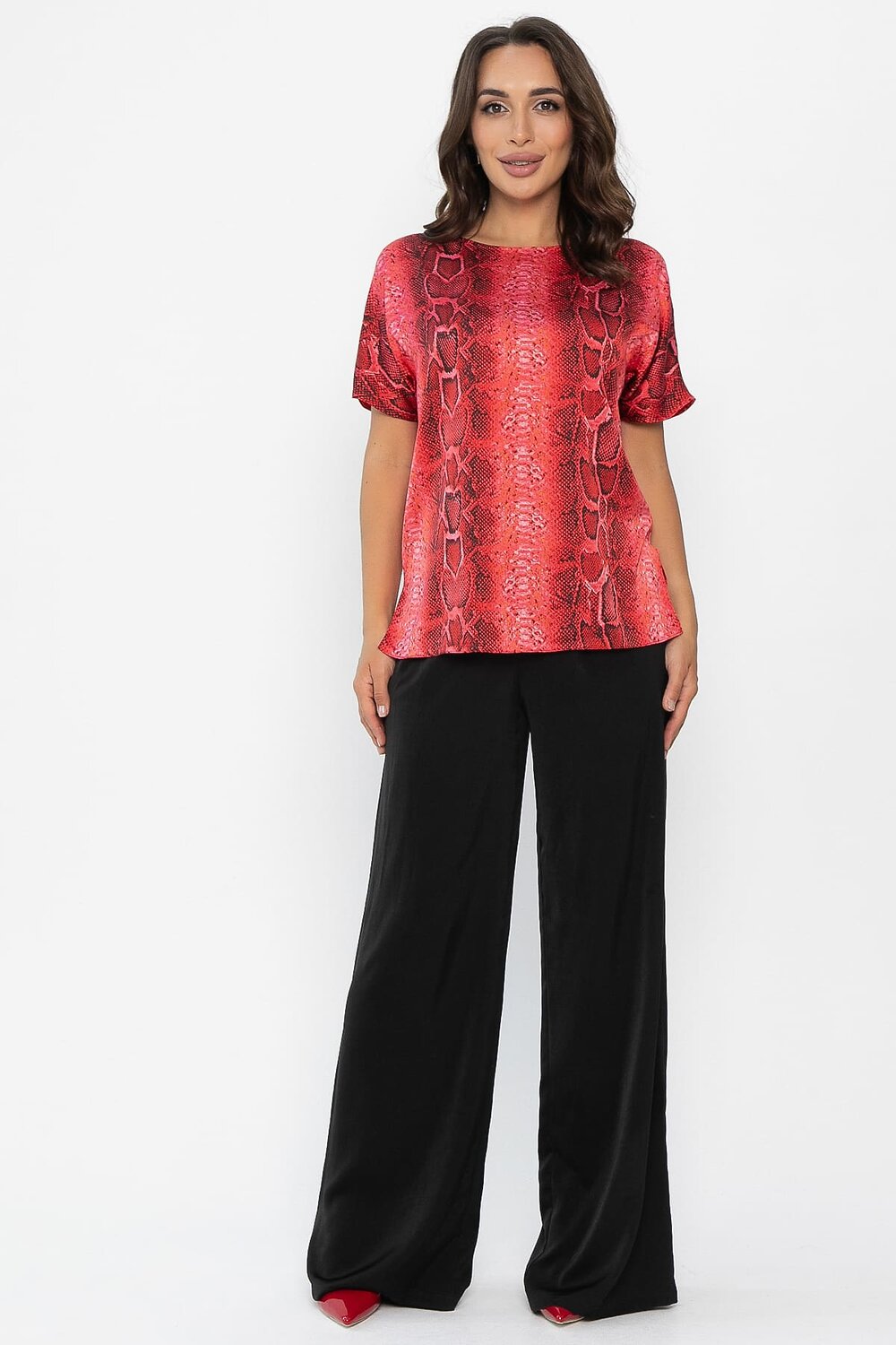 LT Collection Блуза 548559 Б14033-16М красный