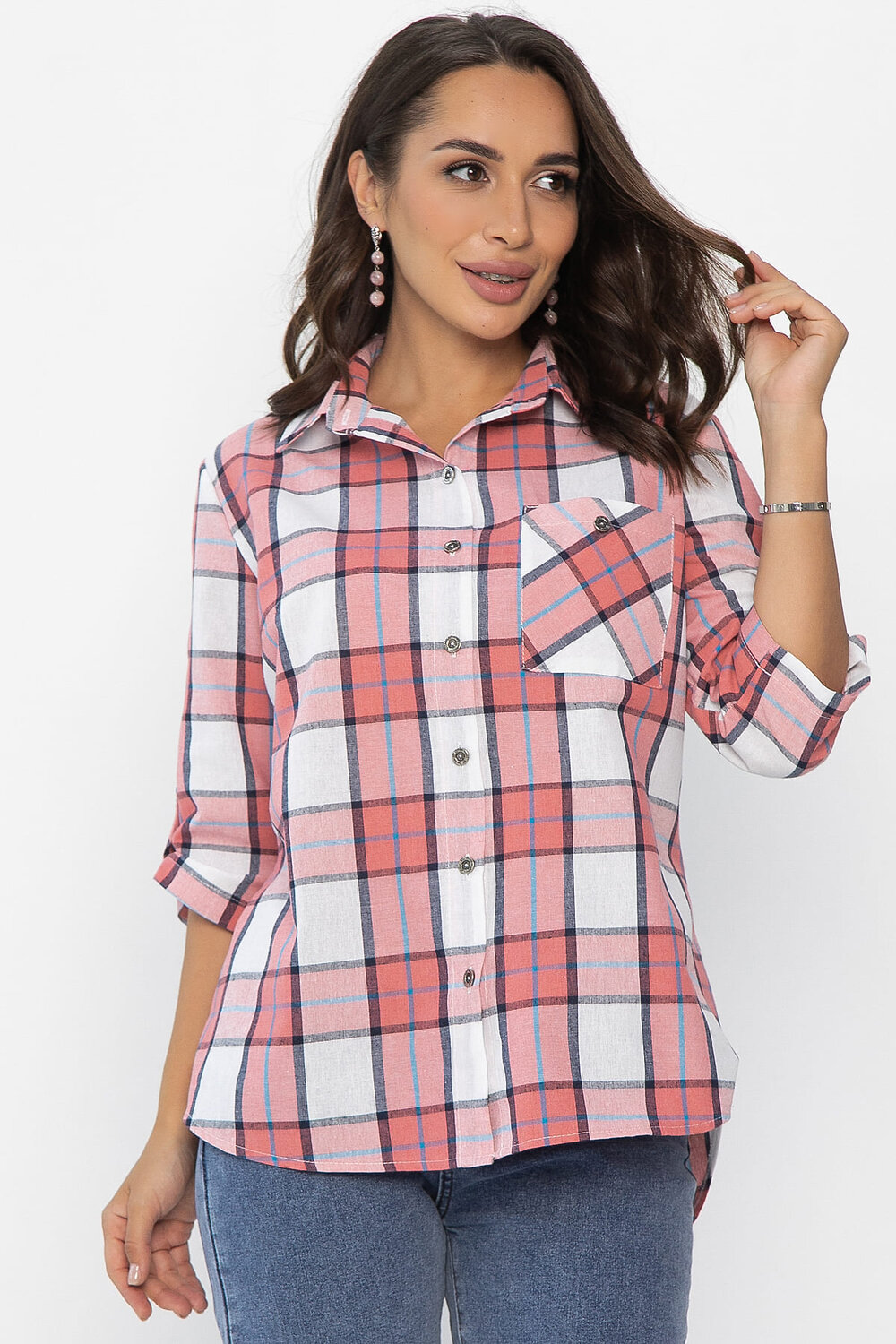 LT Collection Рубашка 548668 Б14036-18М розовый