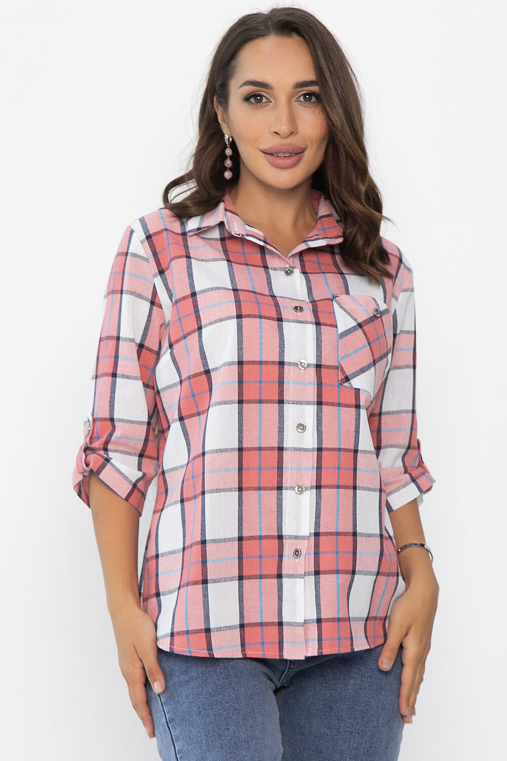 LT Collection Рубашка 548668 Б14036-18М розовый
