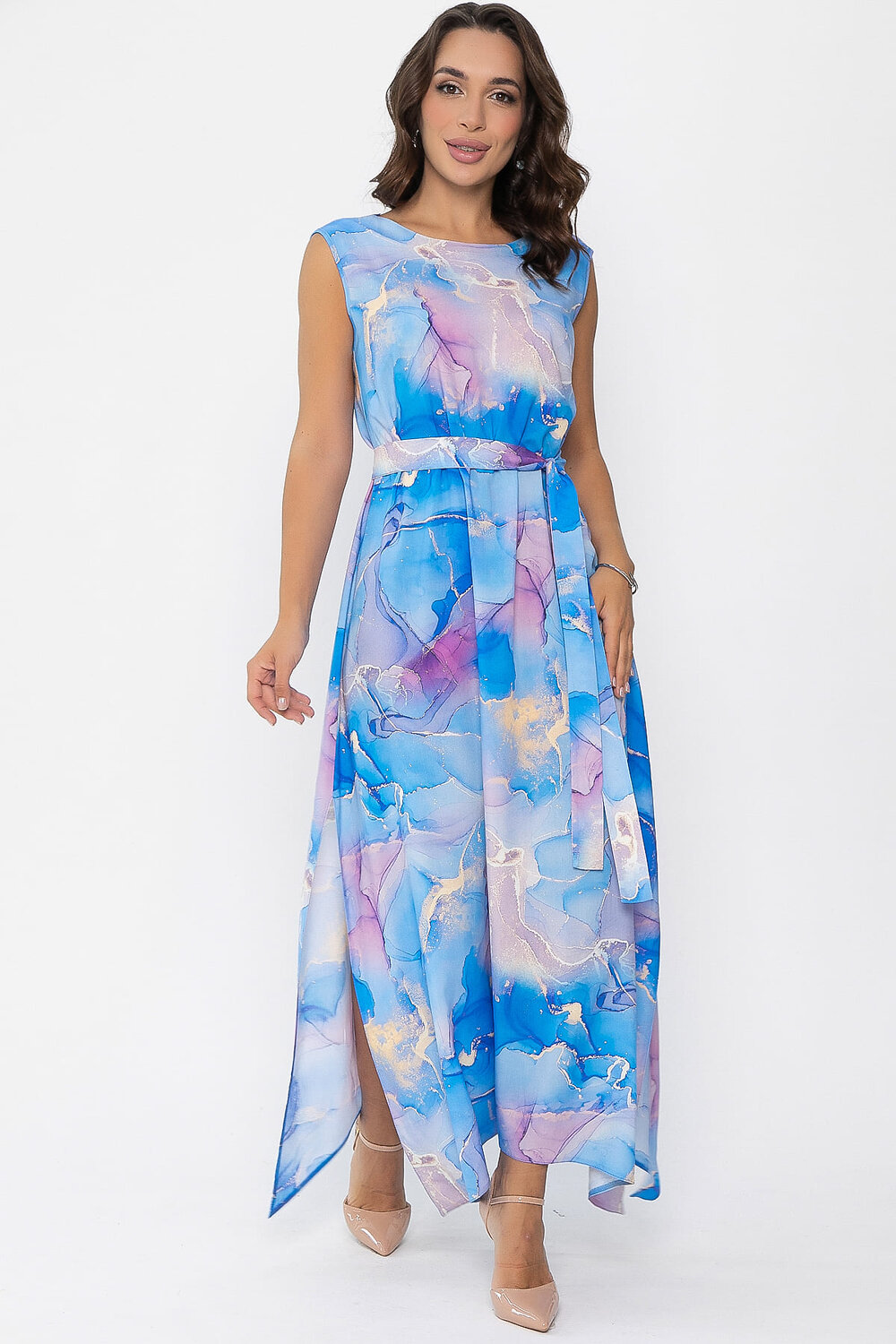 LT Collection Платье 548787 П14070-4М голубой