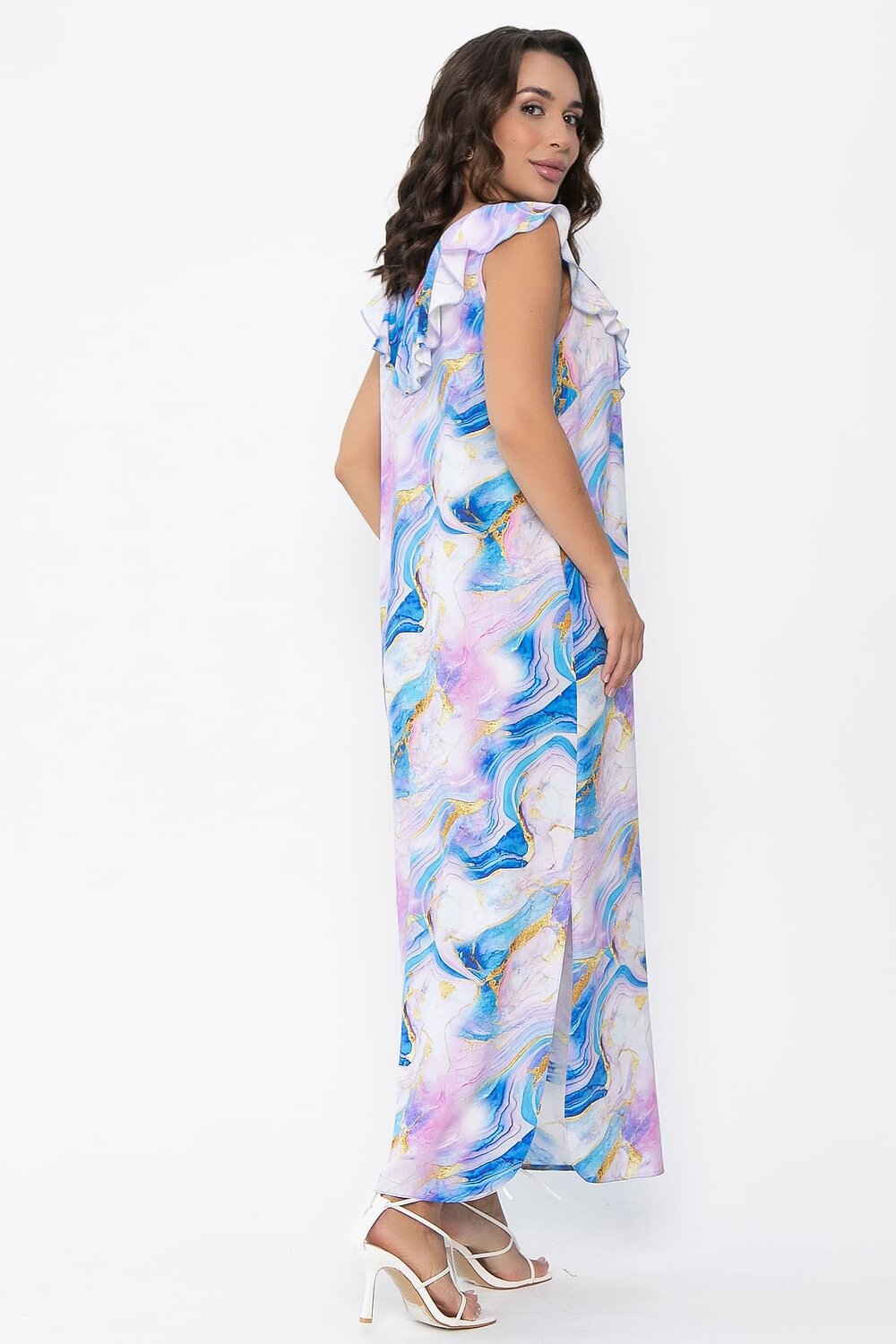 LT Collection Платье 548788 П14073-4М сиренево-синий
