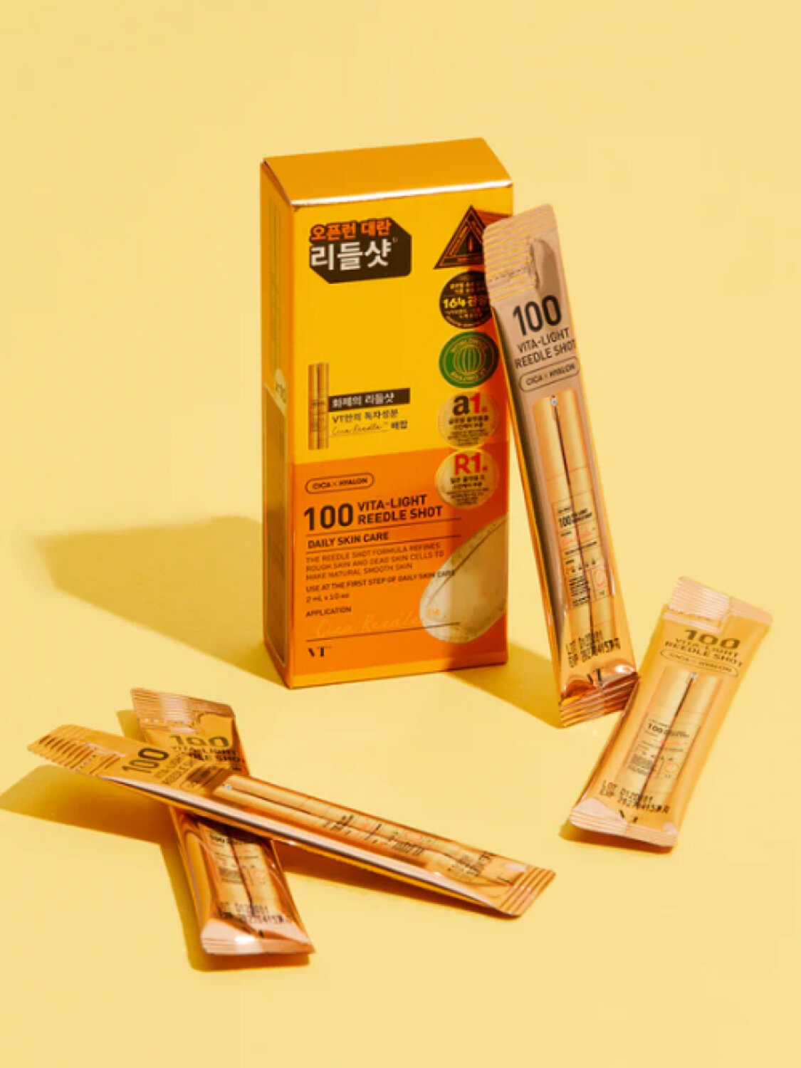 VT Cosmetics Бустер-сыворотка для лица с микроиглами и витамином C / Vita-Light Reedle Shot 100 Stick, 10 x 2 мл 548851 27946