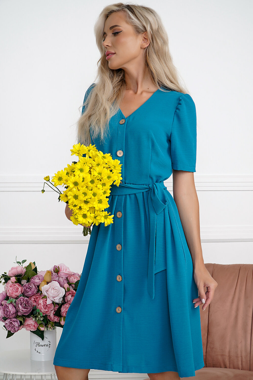 Open-style Платье 548853 6876 бирюзовый