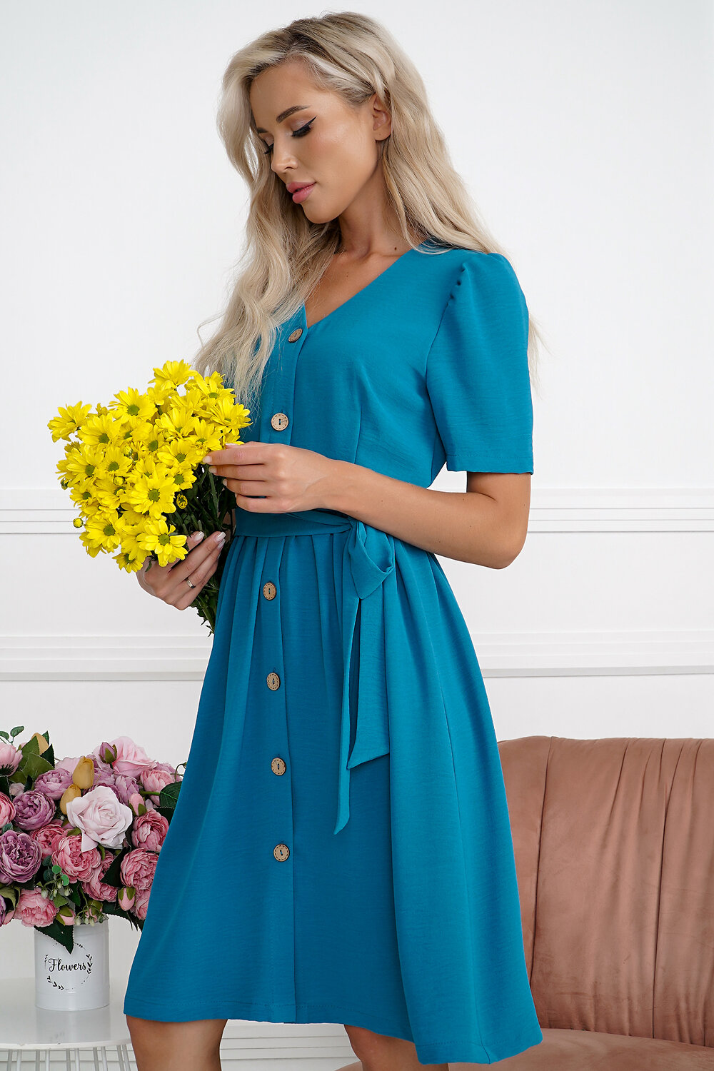 Open-style Платье 548853 6876 бирюзовый