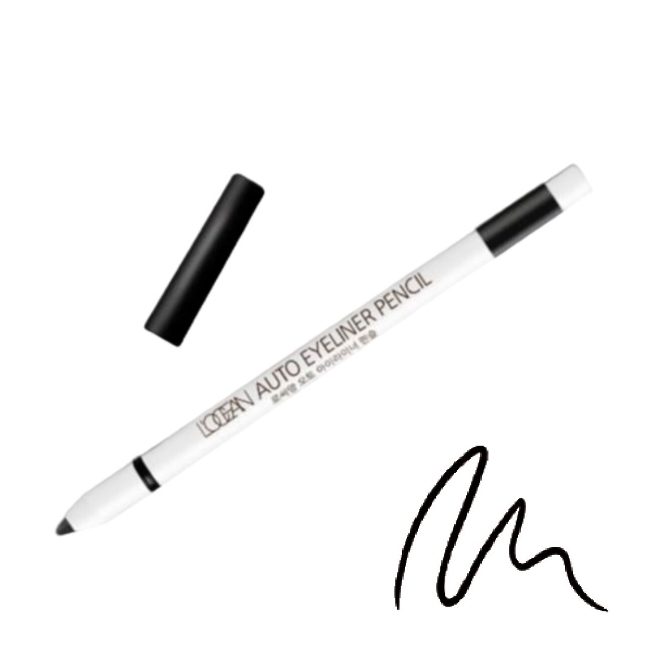 L‘OCEAN Водостойкий автоматический карандаш для глаз / Auto Eyeliner Pencil #01, Real Black, 0,5 г 548891 22740