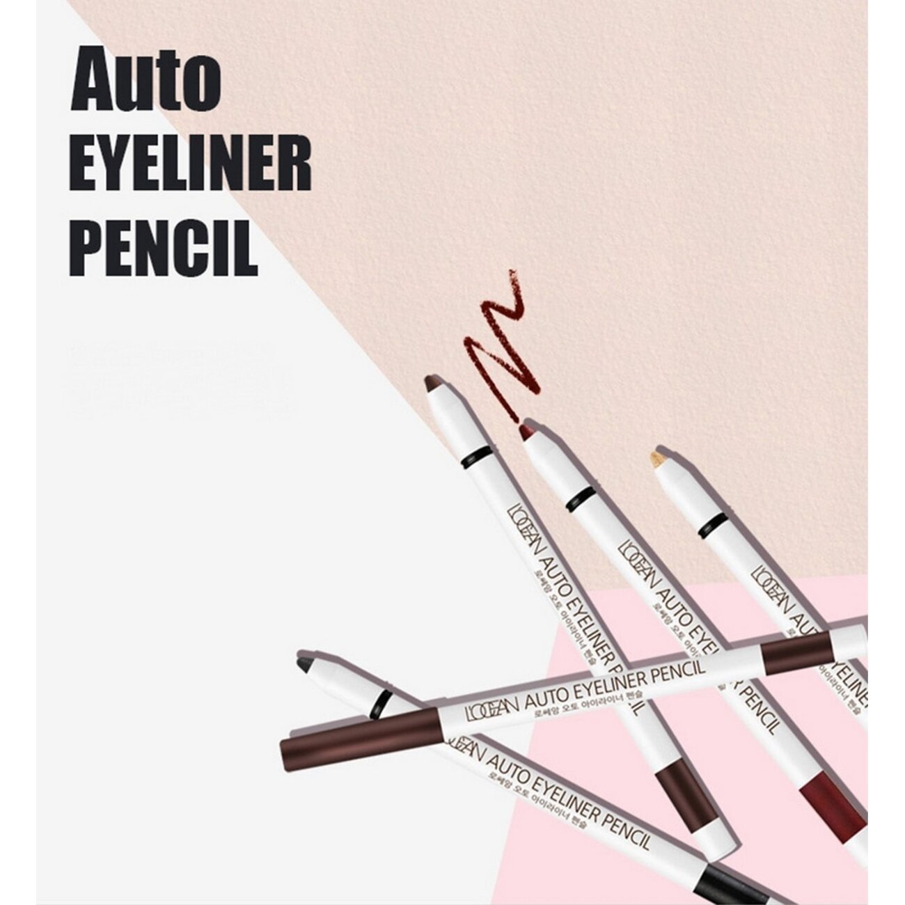 L‘OCEAN Водостойкий автоматический карандаш для глаз / Auto Eyeliner Pencil #01, Real Black, 0,5 г 548891 22740