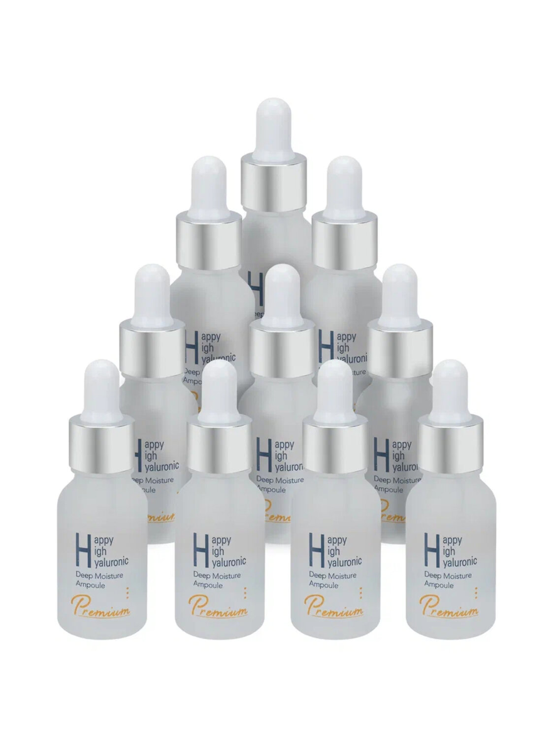 HAPPY HIGH Набор сывороток для лица с гиалуроновой кислотой / Hyaluronic Deep Moisture Ampoule Premium, 15 мл x 10 548904 27943