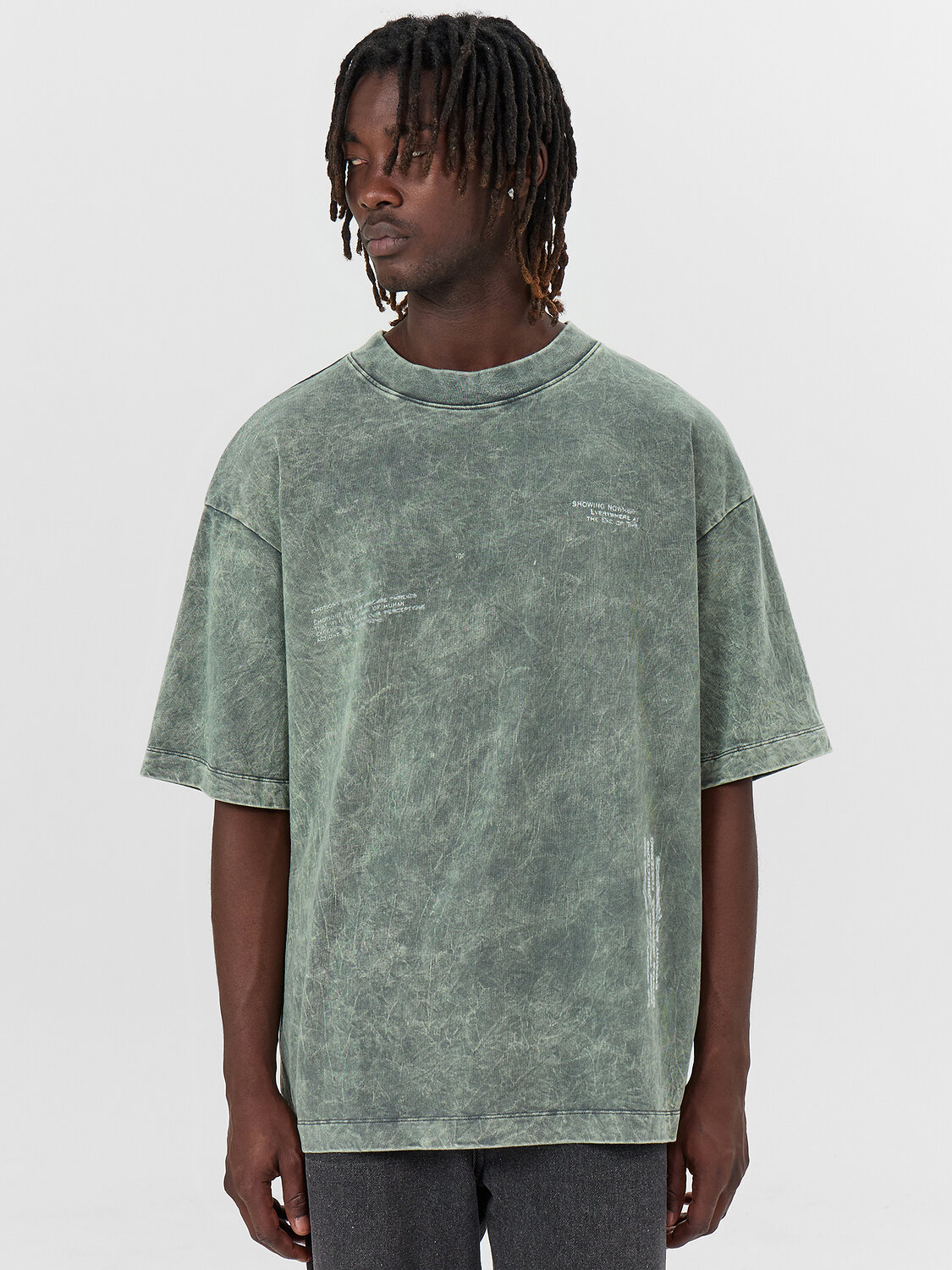 MARK FORMELLE Футболка 549123 111883 ACID WASH серый +печать
