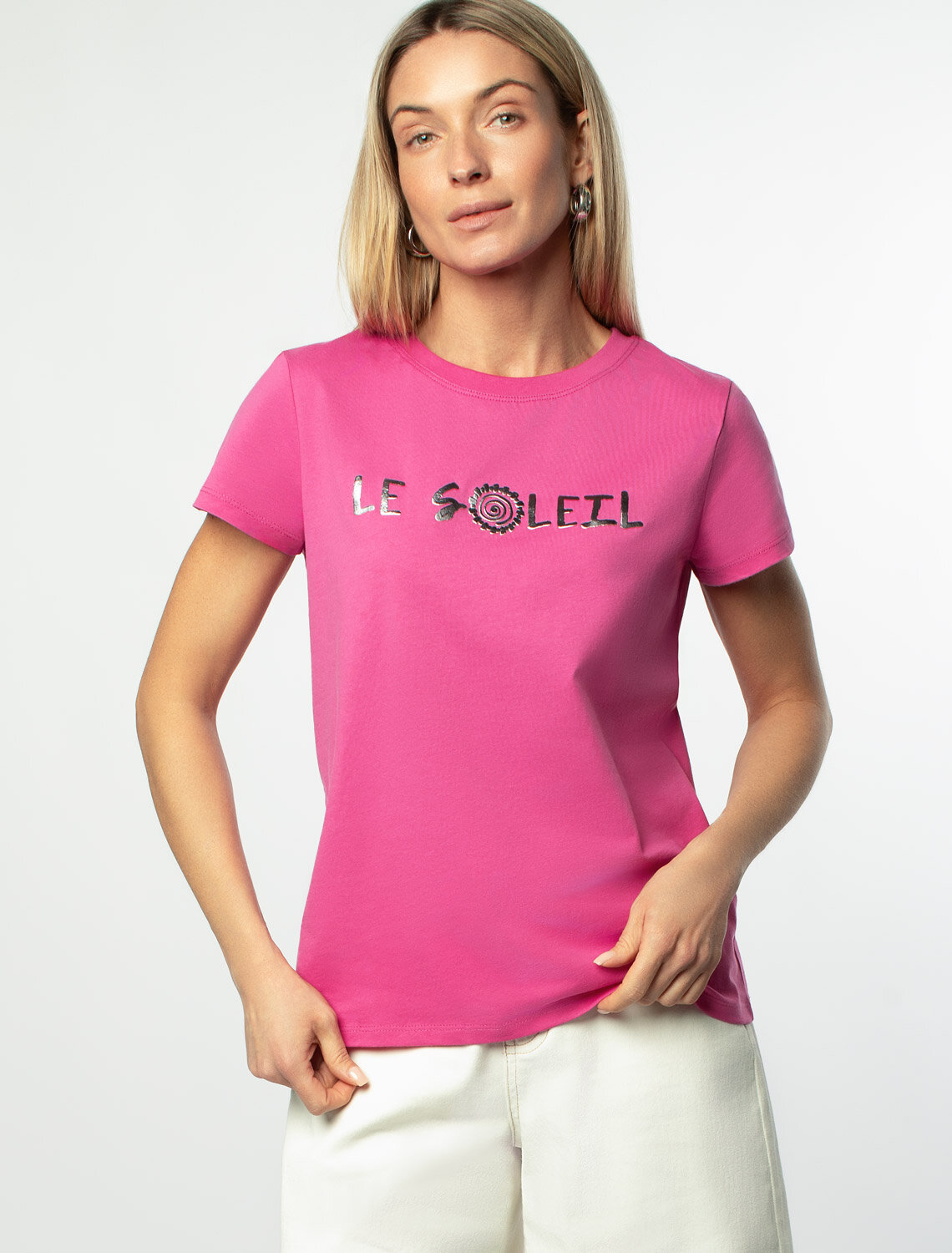 VILATTE Футболка 549356 D49.092 розовая фуксия_le_soleil
