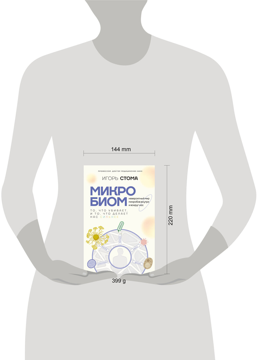 АСТ Игорь Стома "Микробиом: то, что убивает, и то, что делает нас сильнее" 549693 978-5-17-173203-5
