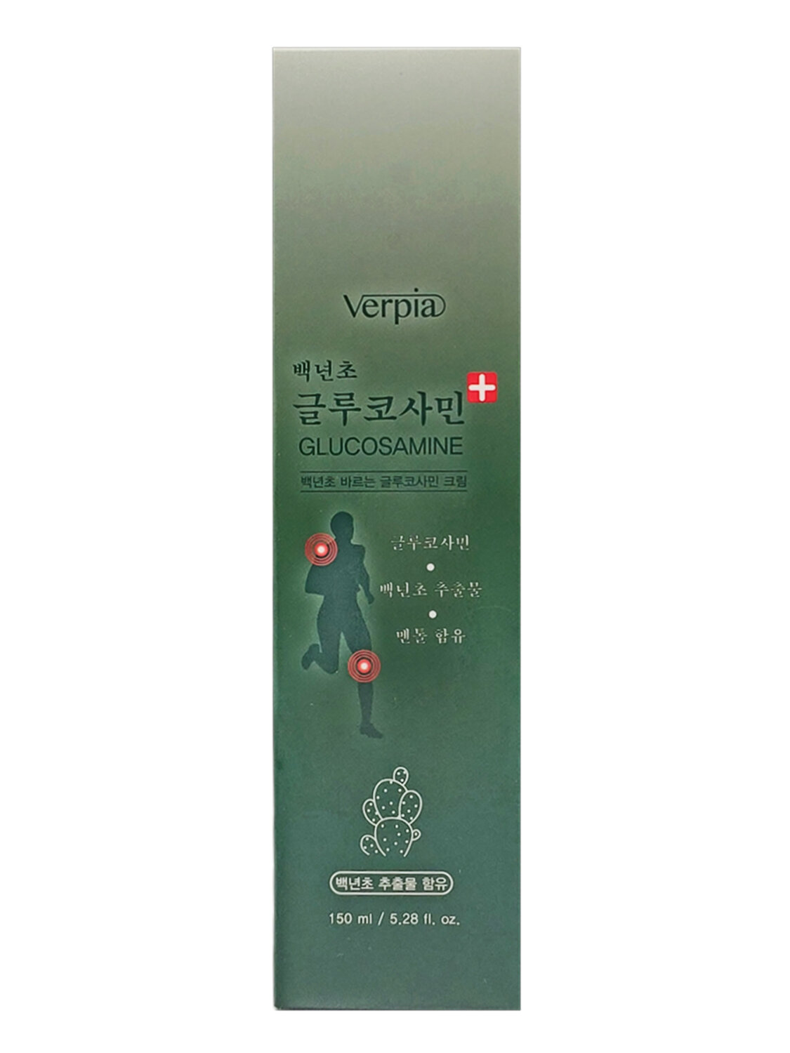 Juno Массажный крем для суставов c глюкозамином / Verpia Cactus Glucosamine Cream, 150 мл 549993 27966