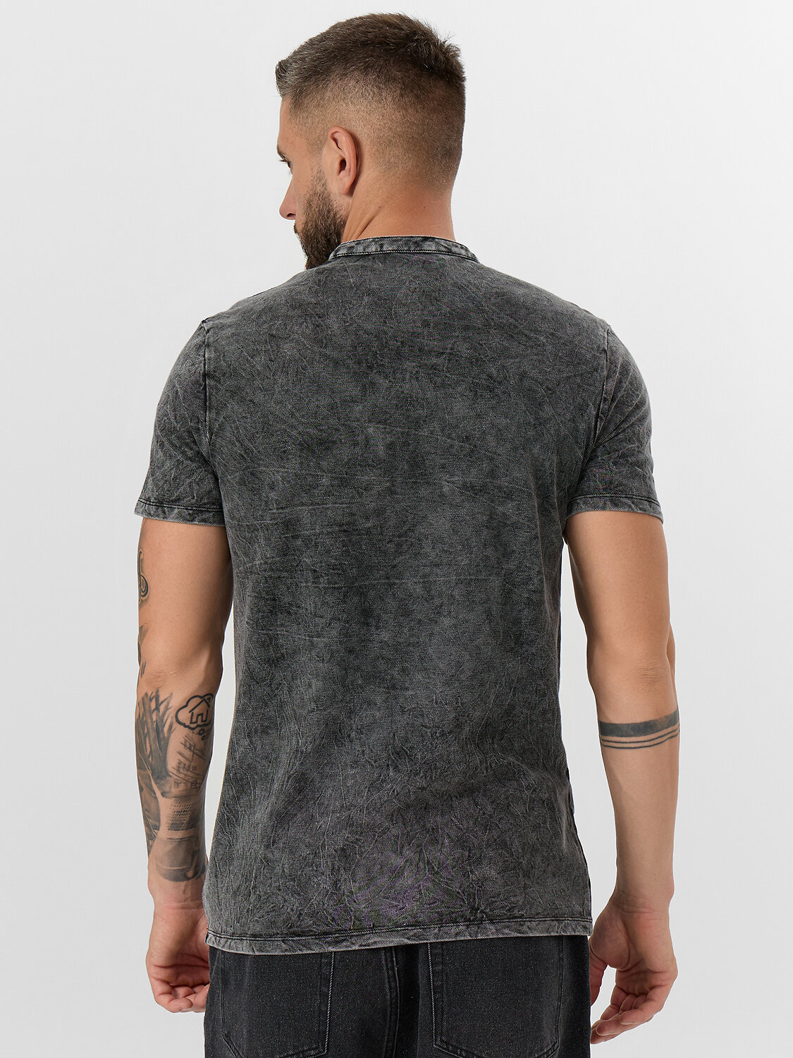 MARK FORMELLE Поло 550024 111697/1 ACID WASH черный