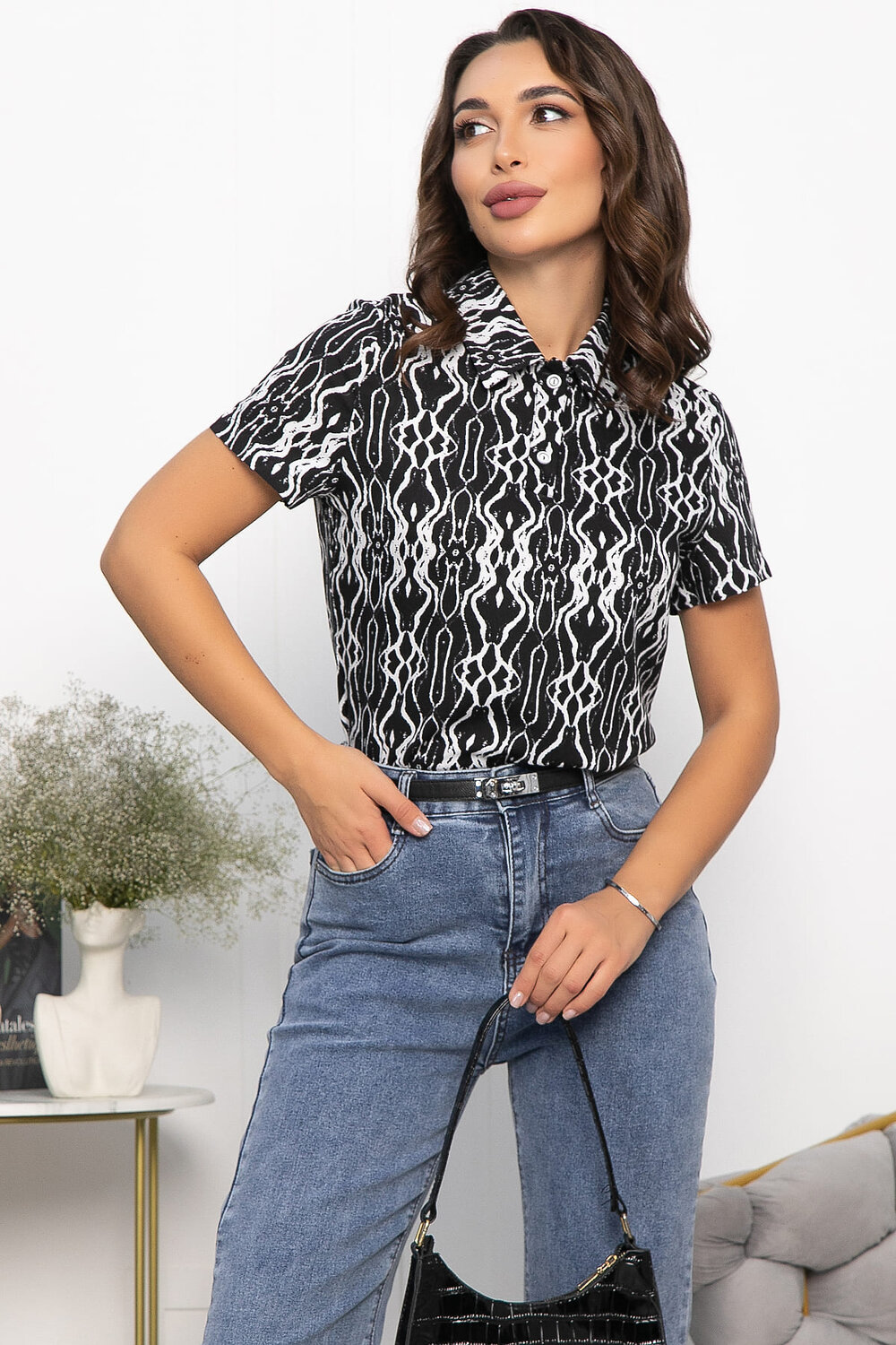 LT Collection Поло 550207 Б14093-10М черный