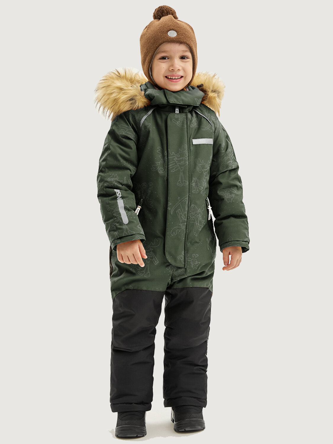 NIKASTYLE Комбинезон 550320 8з0525 хаки/черный