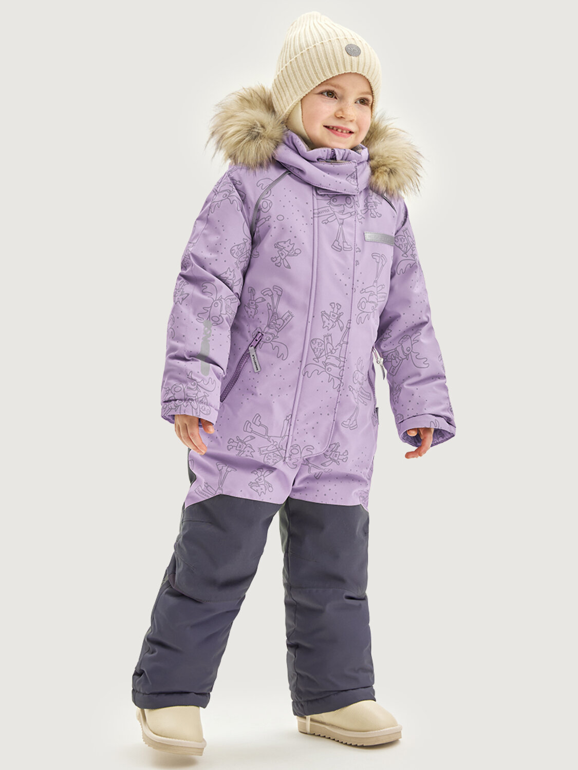 NIKASTYLE Комбинезон 550397 8з0425 лаванда/инжир