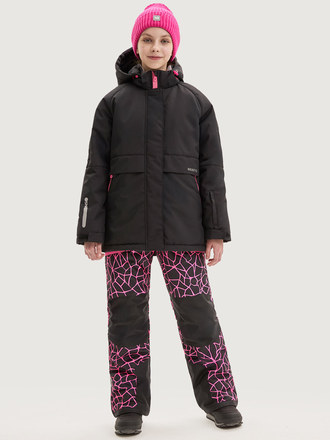 NIKASTYLE Костюм 550425 7з3025 черный/фуксия