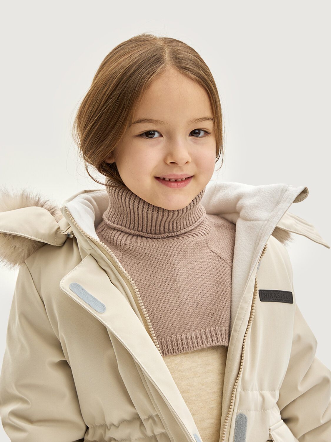 NIKASTYLE Шарф-манишка 550663 17з17825 беж