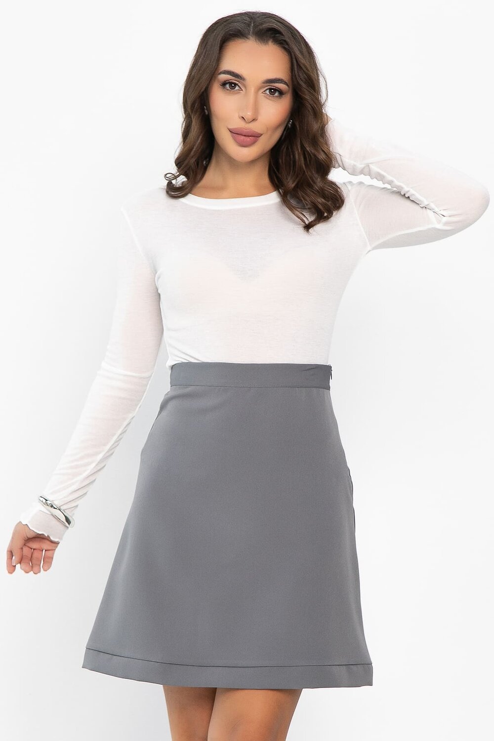 LT Collection Юбка 551352 Ю14164-10М серый