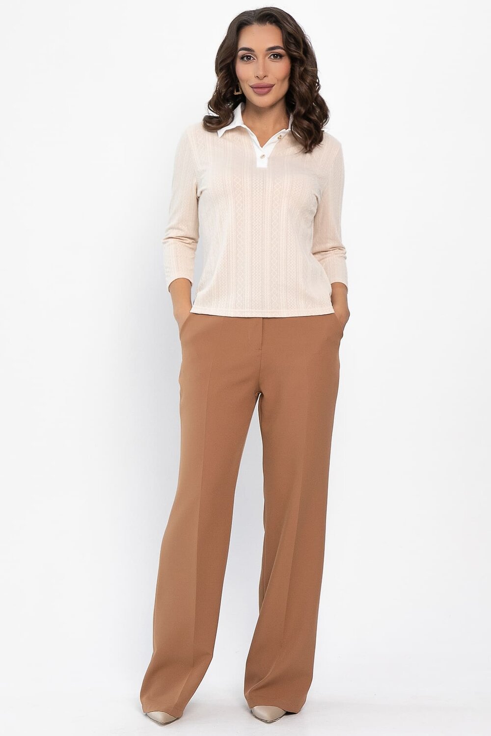 LT Collection Поло 551353 Б14152-10М бежевый