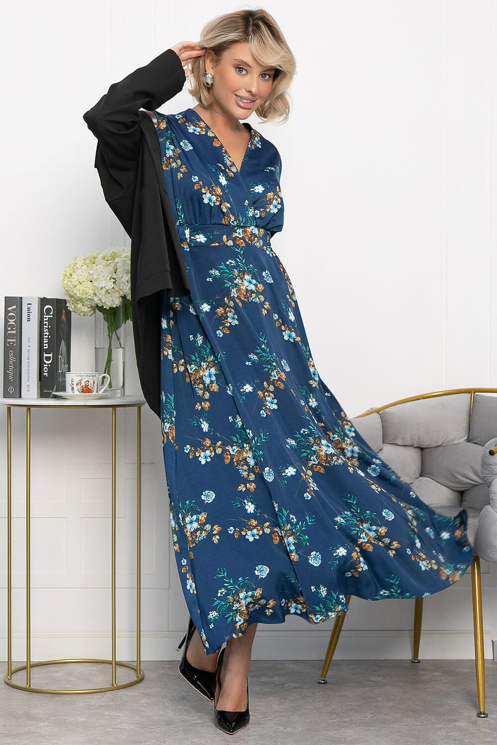 LT Collection Платье 551358 П14145-1М синий