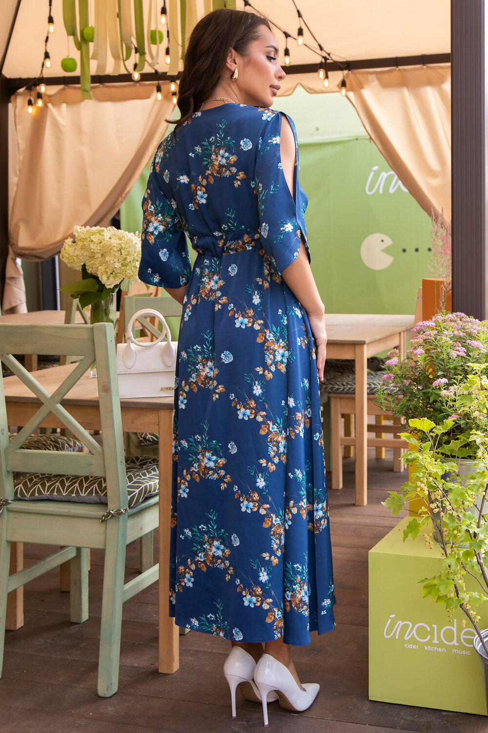 LT Collection Платье 551358 П14145-1М синий
