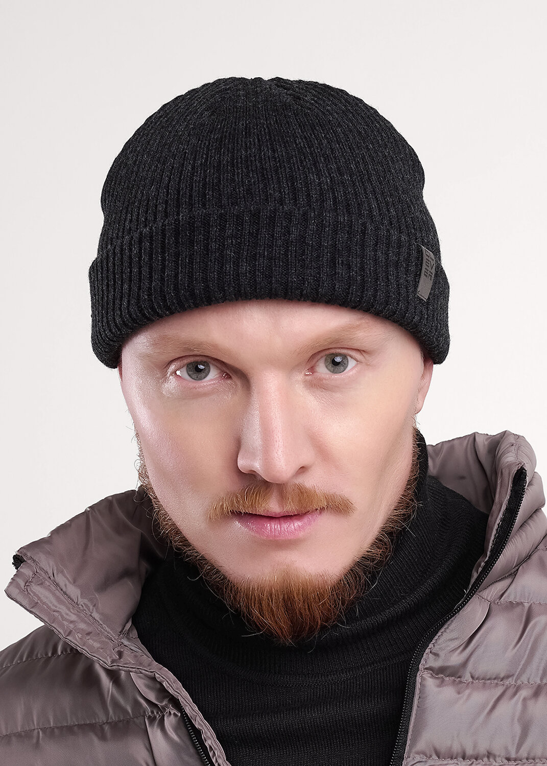CLEVER Шапка 551677 454451аш меланж т.серый