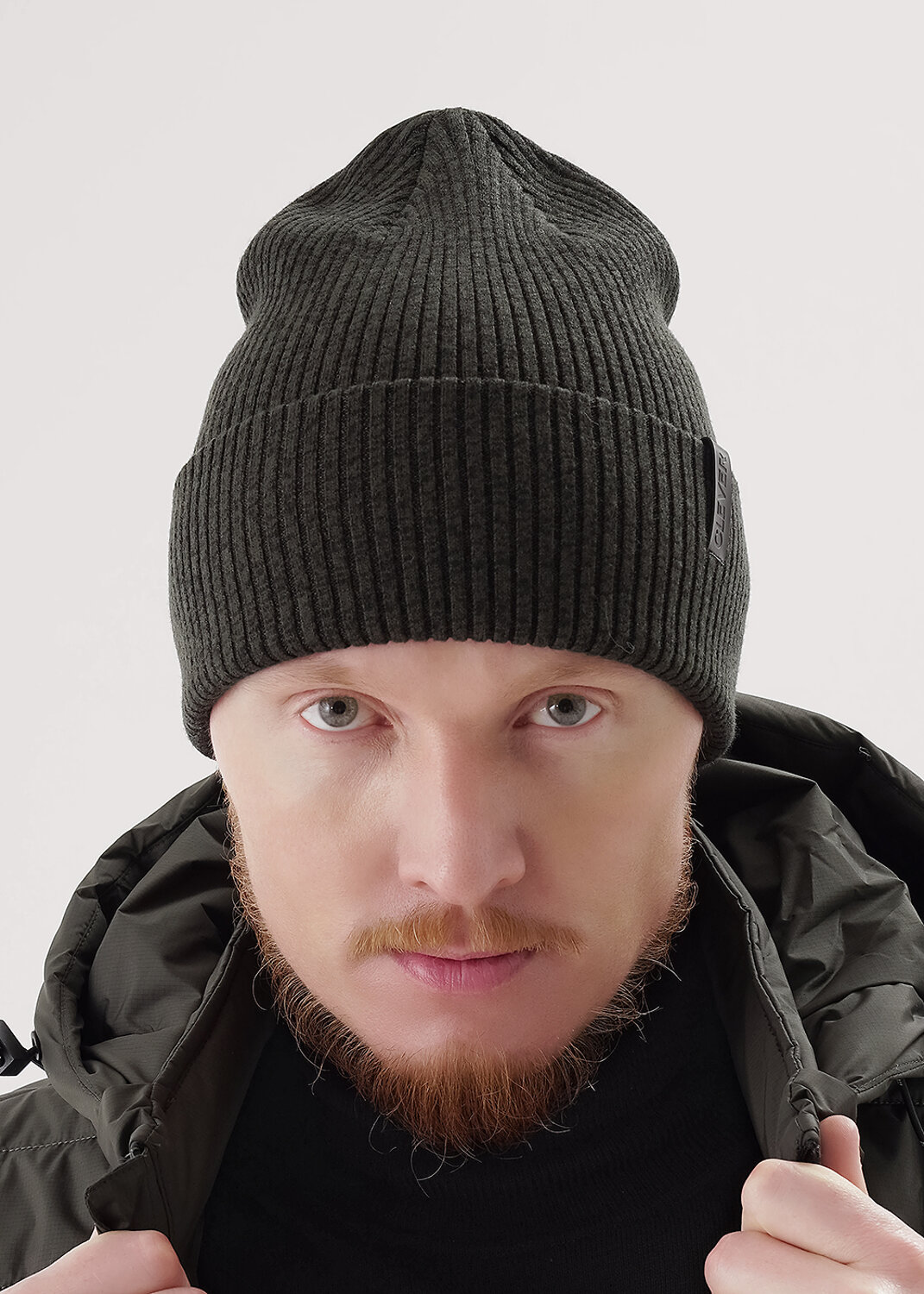 CLEVER Шапка 551771 454515вн т.хаки/чёрный