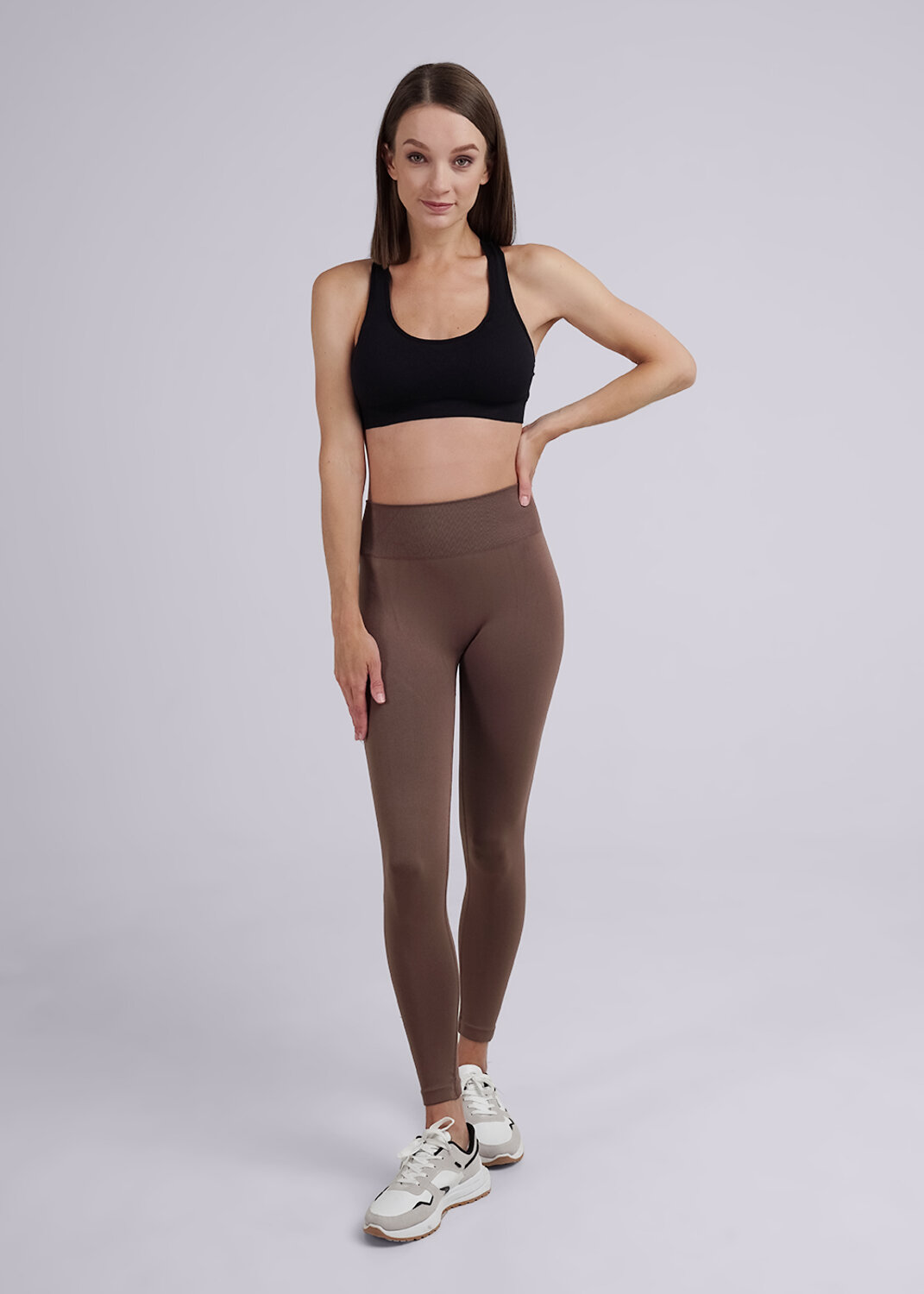 CLEVER Лосины 551784 LL012pt кофейный