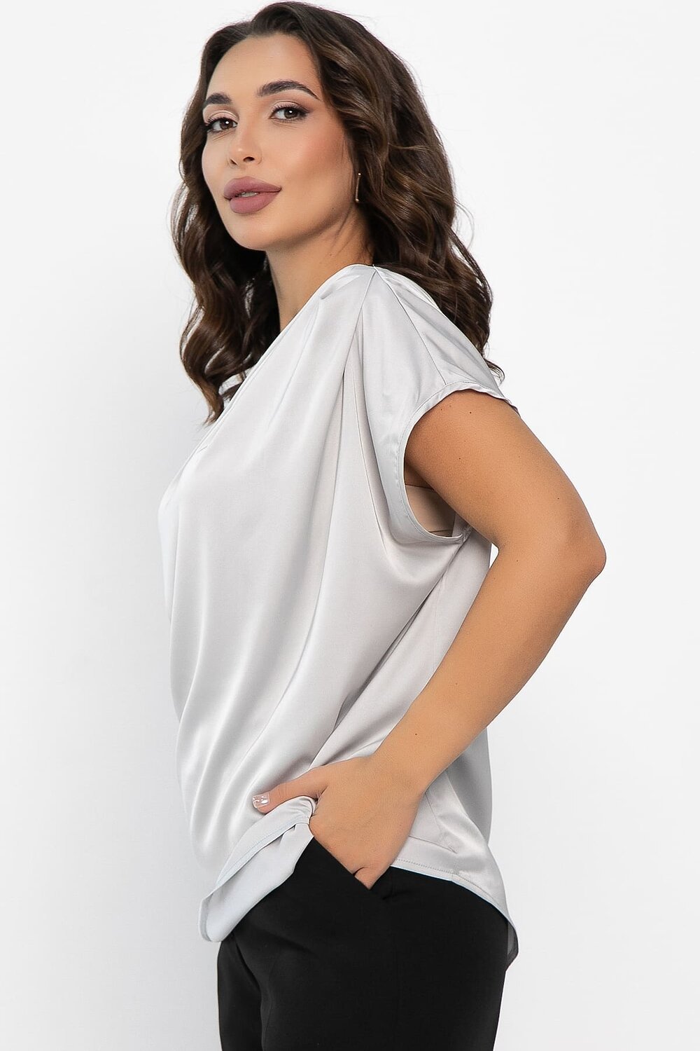 LT Collection Блуза 552007 Б14147-30М серый