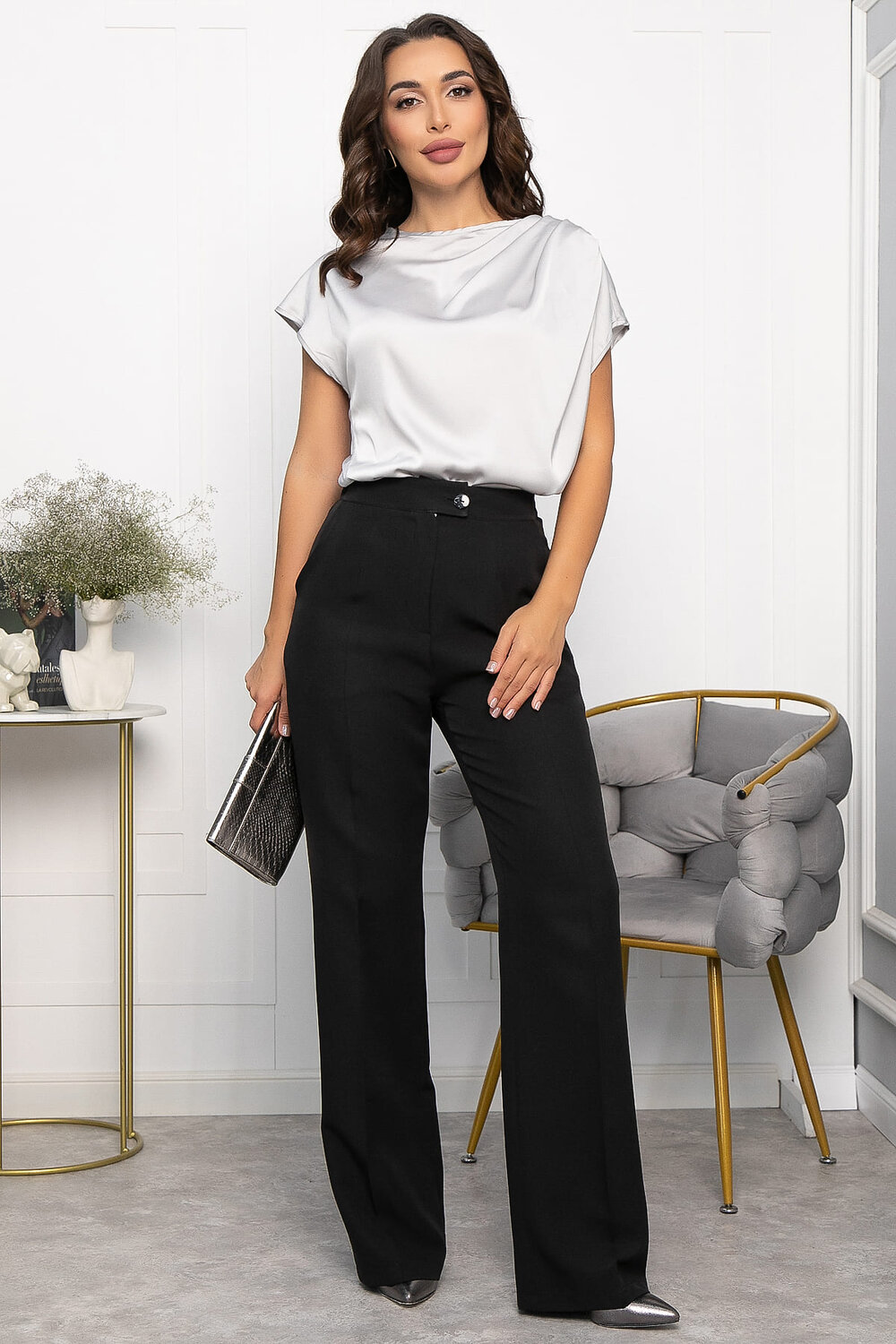 LT Collection Блуза 552007 Б14147-30М серый