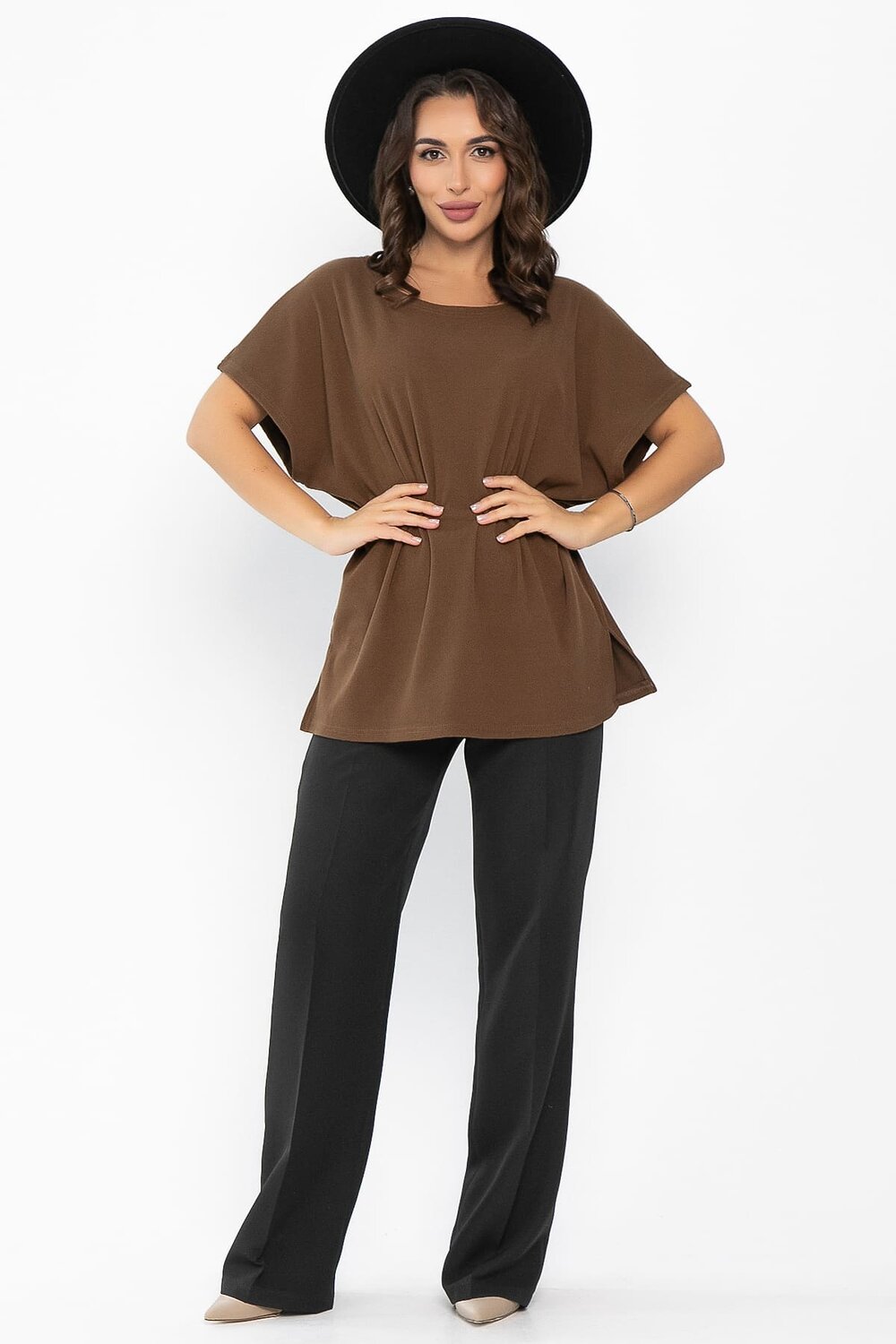 LT Collection Жилет 552010 Б14089-34М коричневый