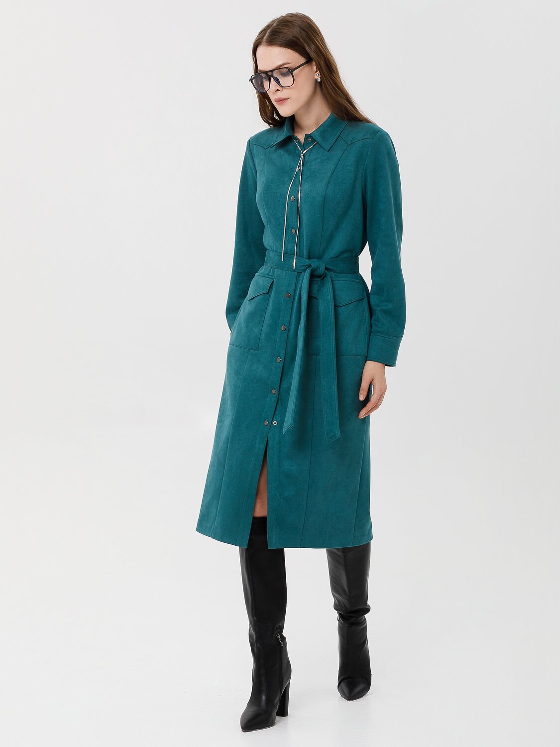 Stilla Платье 552045 251106-5218 малахитовый зелёный