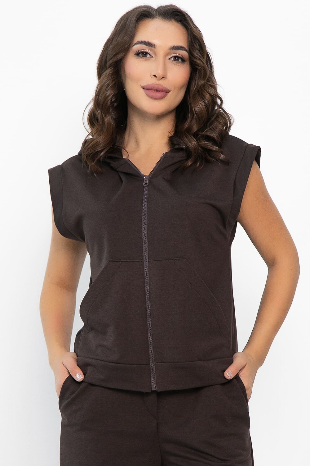LT Collection Жилет 552244 Б14141-25М горький шоколад