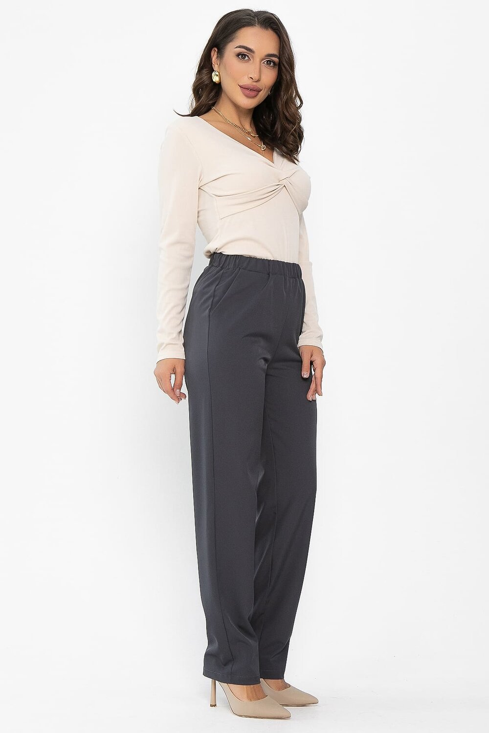 LT Collection Брюки 552246 Б14148-12М серый