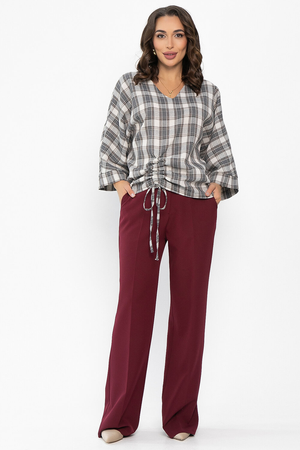 LT Collection Блуза 552247 Б14151-12М серый