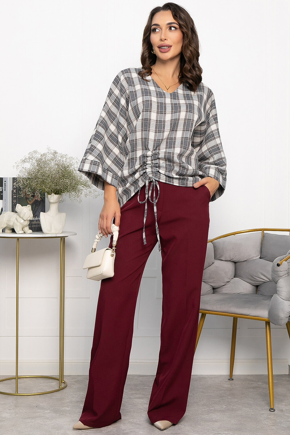 LT Collection Блуза 552247 Б14151-12М серый