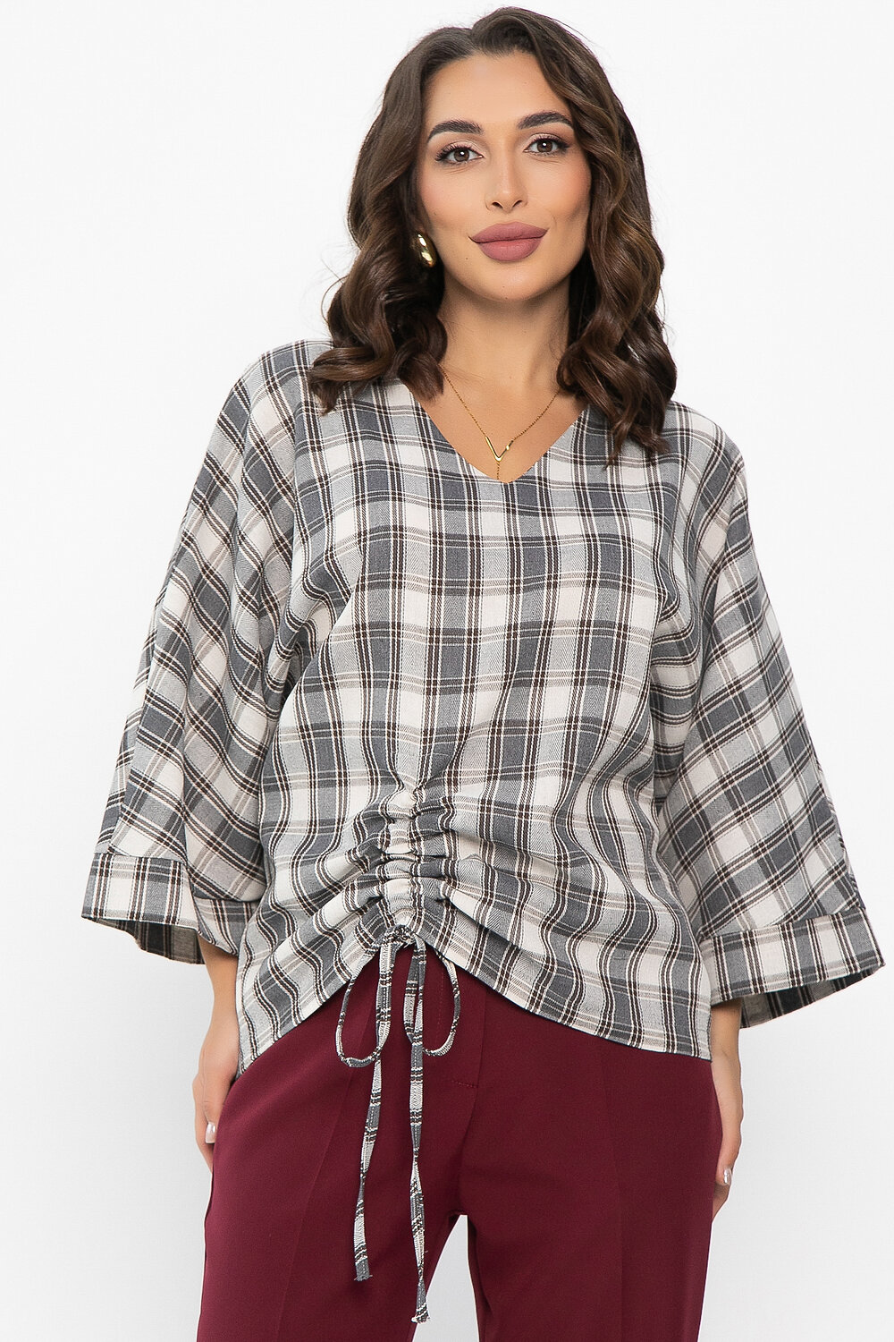 LT Collection Блуза 552247 Б14151-12М серый