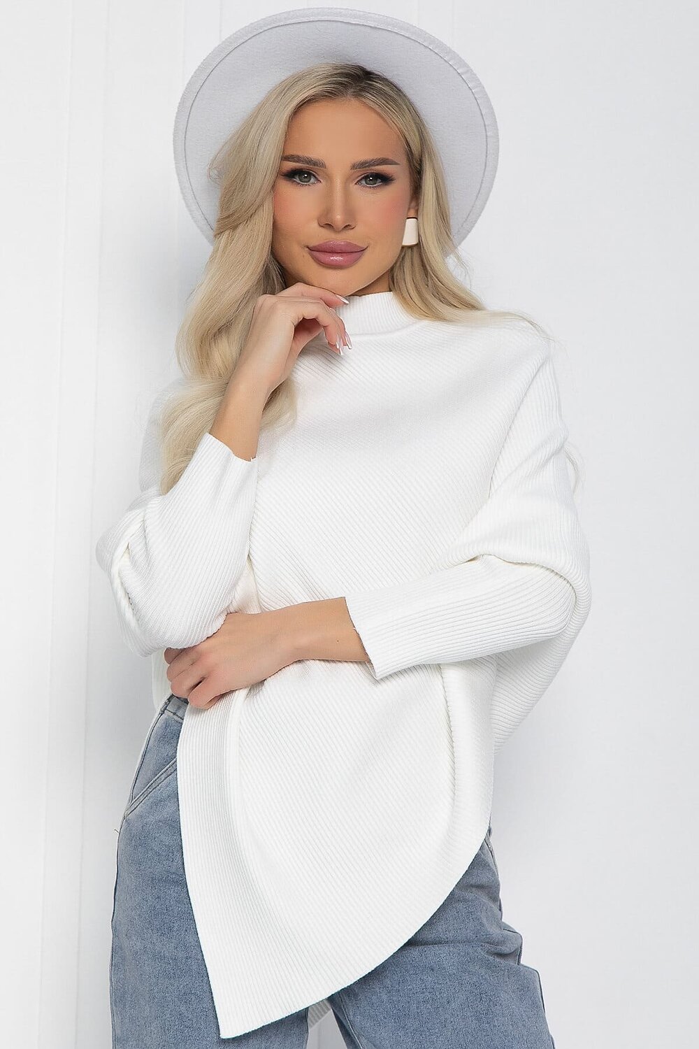 LT Collection Джемпер 552249 Б14169-5М белый