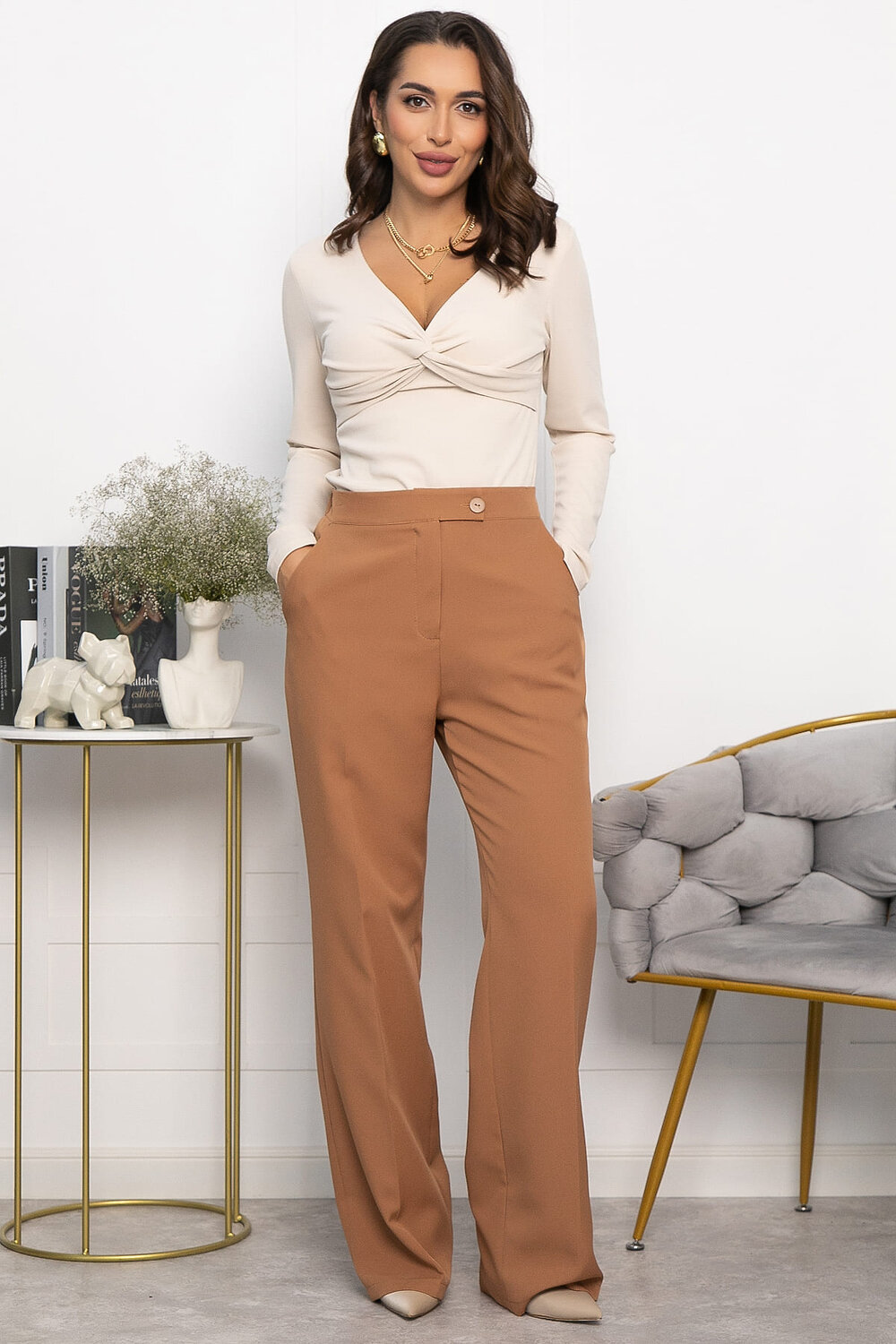 LT Collection Блуза 552251 Б14173-5М светло-бежевый
