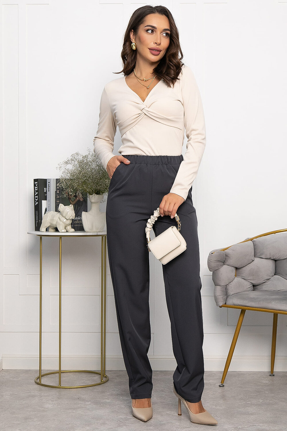 LT Collection Блуза 552251 Б14173-5М светло-бежевый