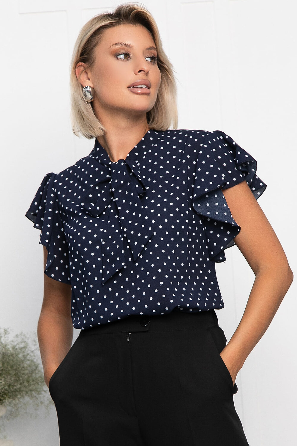 LT Collection Блуза 552538 Б13948-6М синий