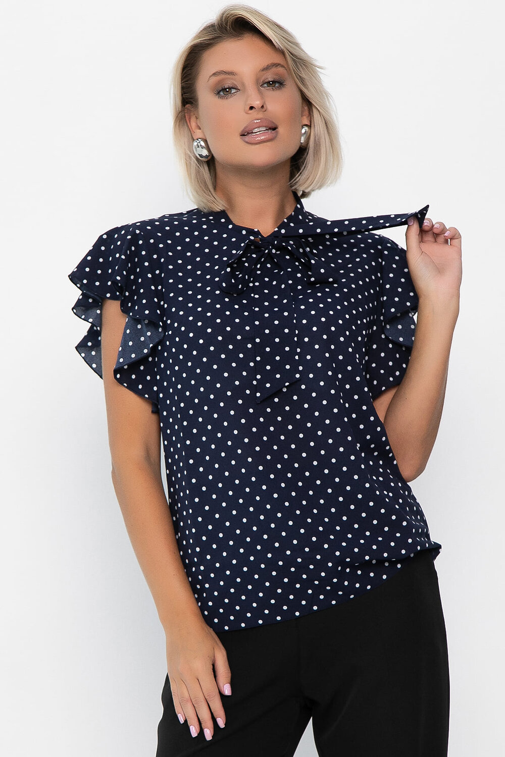 LT Collection Блуза 552538 Б13948-6М синий