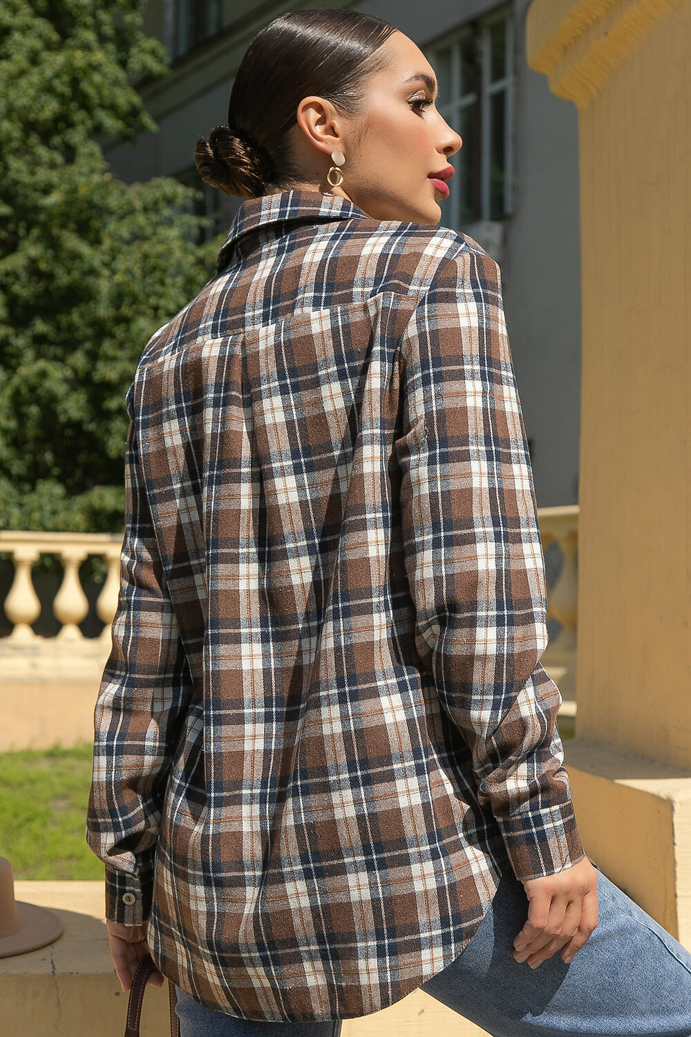 LT Collection Рубашка 552567 Б14144-7М коричневый