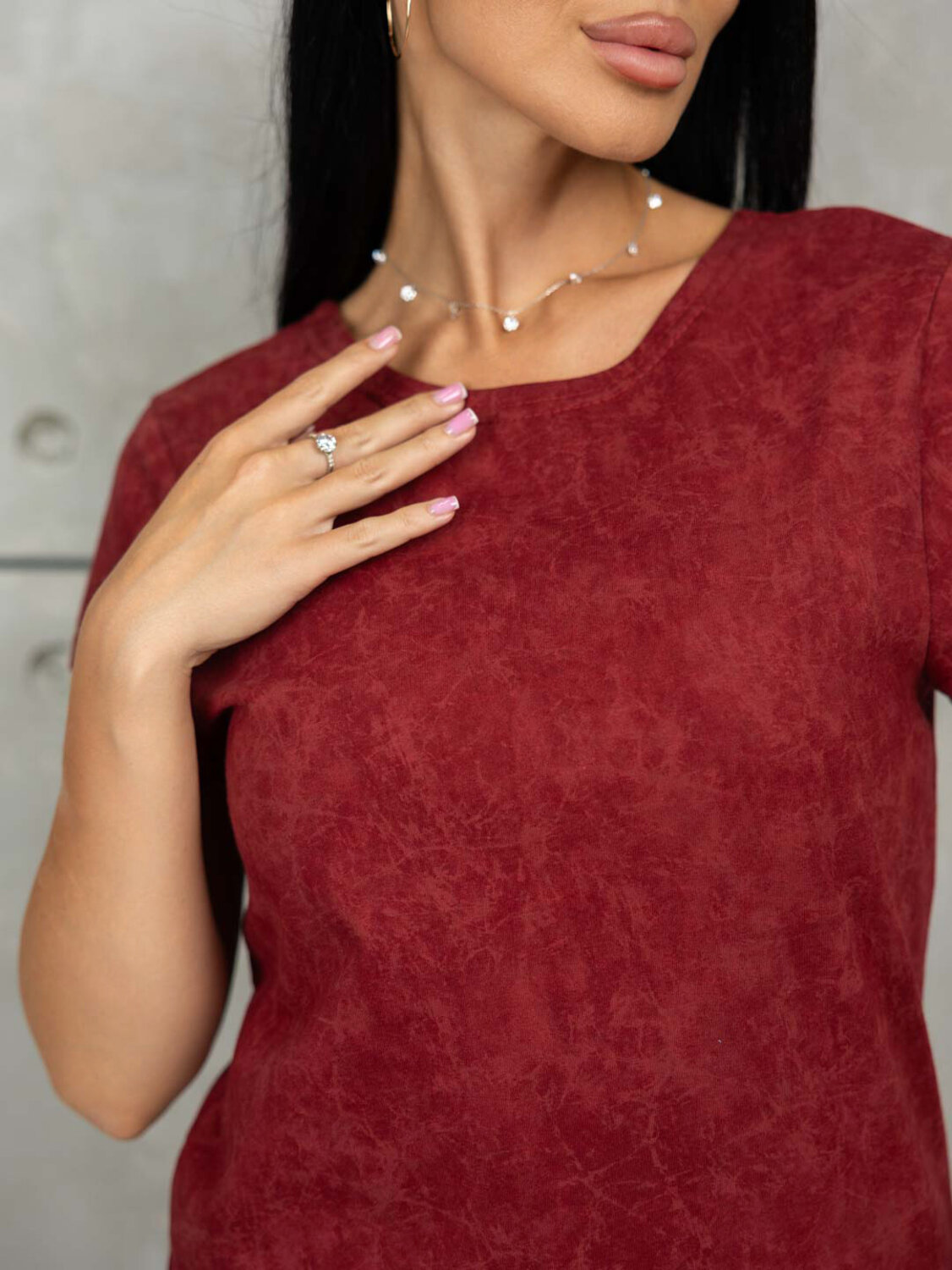 Текс-плюс Футболка 552739 НФ-00227242 Бордовый