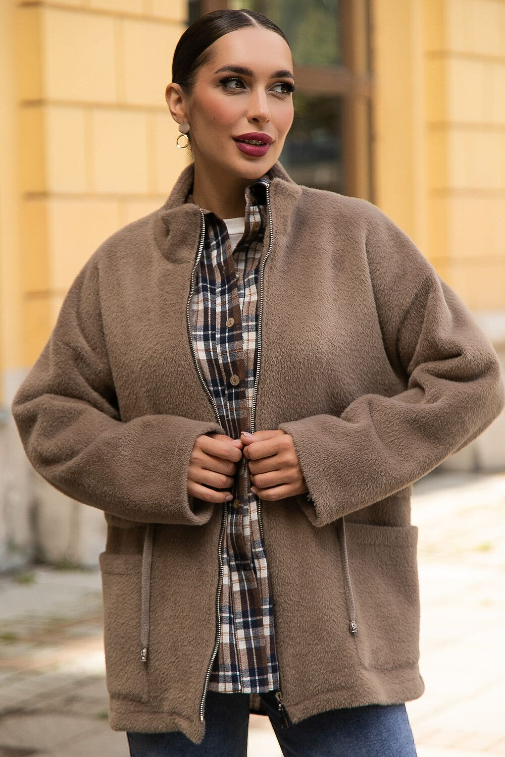 LT Collection Пальто 555466 Б14139-7М темно-бежевый